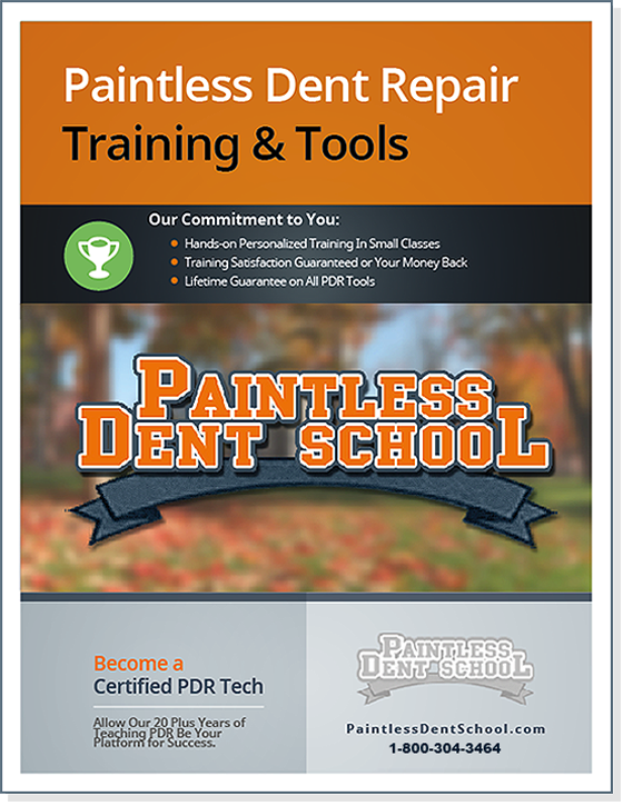 Paintless dent repair training & tools.